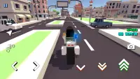 Blocky Moto Racing - 오토바이 라이더 Screen Shot 4