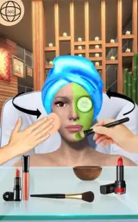 Face makeup & beauty spa salon makeover games 3D Screen Shot 0