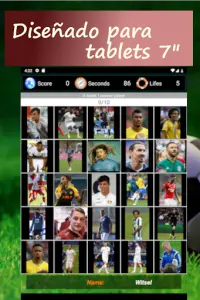 5 pistas para un jugador. Quiz Futbol 2020 Screen Shot 5