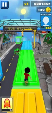 Shiva Subway Street Run 3D Screen Shot 3