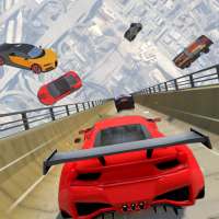 Mega Ramp Car Racing : Impossible Car stunts Game