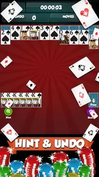 Spider Solitaire - Card games Screen Shot 2