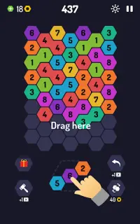Birleştirmek 9! Hexa Puzzle Screen Shot 9