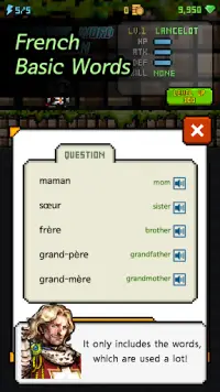 French Dungeon: Learn French Word Screen Shot 5