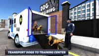 Police Dogs Van Driver: Transport Truck Games Screen Shot 0