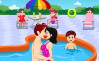 Casual Swimming Pool Kissing Screen Shot 14