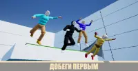 Jump and Fight - онлайн паркур игра с друзьями 🏃 Screen Shot 1