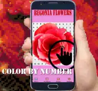 Begonia Flowers Color By Number-Pixel Art 2020 Screen Shot 0