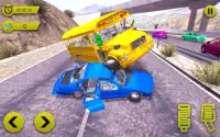 कार क्रैश ड्राइविंग गेम: बीम कूद और दुर्घटनाएं Screen Shot 3