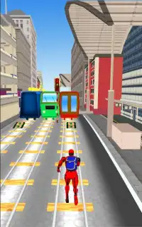Subway chase with Spiderman Screen Shot 2