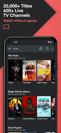 Plex: Stream Movies & TV Screen Shot 1