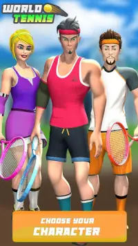 World Tennis 3D online: jogos grátis Esportes 2020 Screen Shot 1