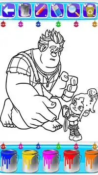 wreck it ralph coloring game Screen Shot 2