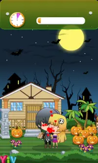 Halloween Kissing - Kiss Games For Girls Screen Shot 2