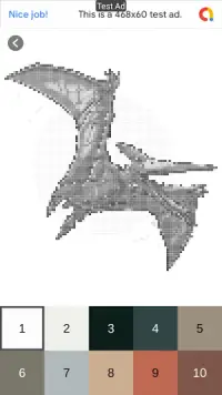 Jurassic Raptor Pixel Art - Color By Number Screen Shot 3