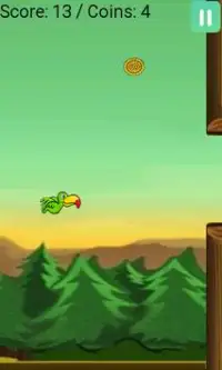 Flappy Green Parrot Screen Shot 4
