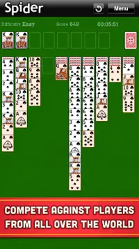 Spider Solitaire Screen Shot 3