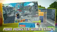 Poke Monster World Block Artisanat Screen Shot 3