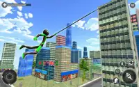 Superhero Stickman Rope Hero - Gangster Crime Game Screen Shot 5