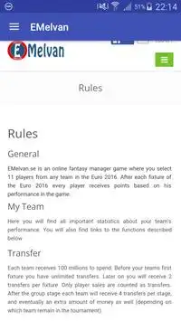 EMelvan - Euro fantasy manager Screen Shot 2