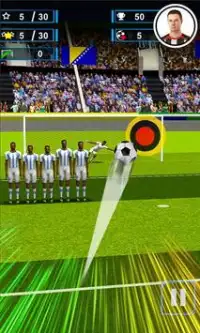 Finger Flick Soccer : Free Screen Shot 1