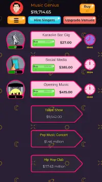 Talent Manager - Idle Music Clicker Screen Shot 2