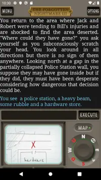 The Forgotten Nightmare 3 Text Adventure Game Screen Shot 2