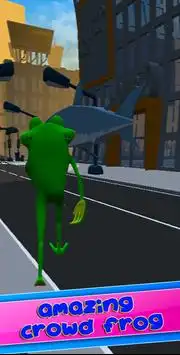 Amazing Crowd Frog Game City Screen Shot 0