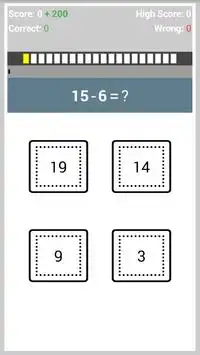 Math Quiz Screen Shot 1