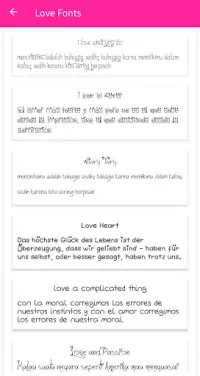 Font amore per FlipFont Screen Shot 1