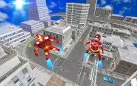 Flying Multi Iron Robot War Battle City Screen Shot 5