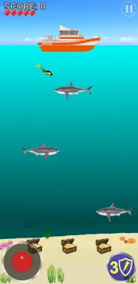 Diver Down  -  Scuba Diving Treasure Arcade Game Screen Shot 0