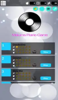 Maluma Piano Game Screen Shot 0