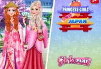 Princess Girls Trip Japan - Dress up games Screen Shot 0