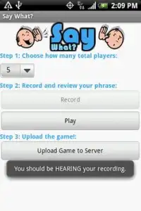 Say What? Mobile Game Screen Shot 1