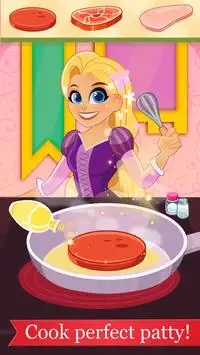 Rapunzel burger maker Screen Shot 0
