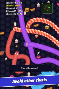 Worm io: Slither Snake Arena Screen Shot 10