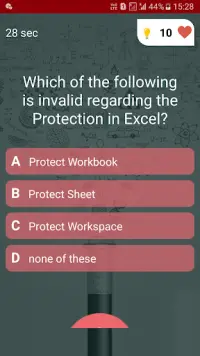 Free Ms - Office Test Quiz Screen Shot 3