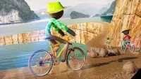 Stickman BMX Uphill Rider - Cascades à vélo Screen Shot 1