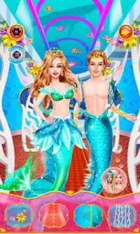 Mermaid công chúa cô gái chơi Screen Shot 4
