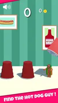 Dancing Hot Dog Guy Pixel Art  - Spot Me Challenge Screen Shot 1