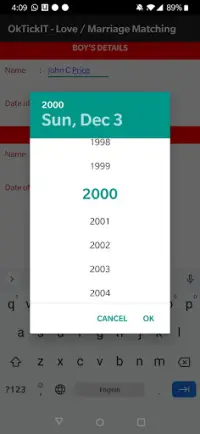 OkTickIT – Love / Marriage Matching Screen Shot 2