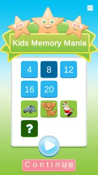 Kids Memory Mania Screen Shot 1