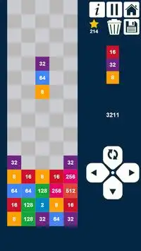 descartar e mesclar números 2048: jogo de números Screen Shot 2