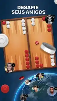 Backgammon Go online: jogo de tabuleiro grátis Screen Shot 0