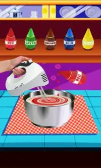 Rainbow Cupcake Maker - Tự làm Trò chơi Nấu ăn 201 Screen Shot 2