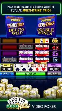 TropWorld Video Poker | Free Video Poker Screen Shot 4