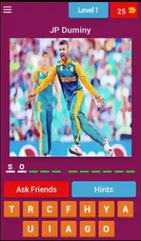Guess Cricket Player Country Screen Shot 0