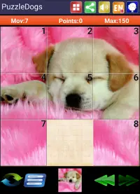 Sliding Puzzle Dogs & Puppies Screen Shot 2