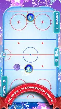 hockey de aire con pingüinos Screen Shot 12